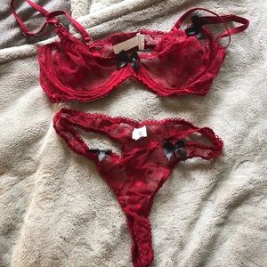 Red lingerie